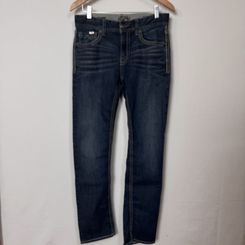 Buckle Black Fit No. 3 Jeans Men's 30 x 32 Straight Leg Jeans Dark Denim